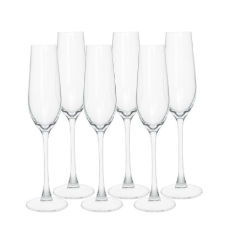 Champagne Flute Glasses Set of 6